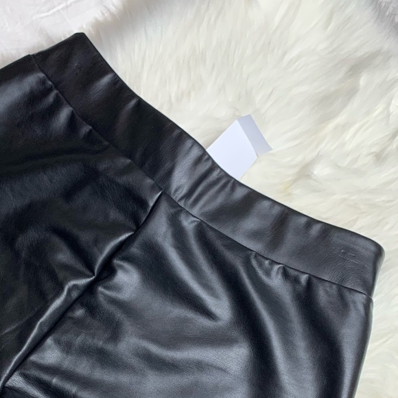 LEITH High Waist Faux Leather Leggings BLACK - Picture 8 of 8